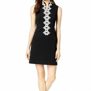 🆕 Jessica Howard Black Embroidered Sheath Dress